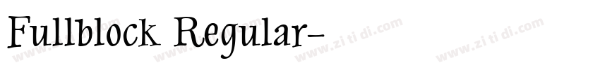 Fullblock Regular字体转换